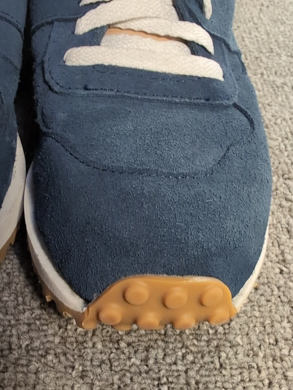 Todd Snyder x Victory Sportswear Speed Runner Sneaker in Blue Suede USA Made 9.0